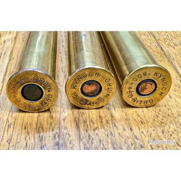 3 balles KYNOCH 500/450 Nitro Express