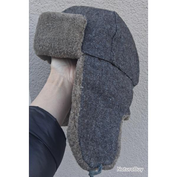 AUTHENTIQUE CHAPKA-OUCHANKA CHAPEAU MILITAIRE SOLDAT RKKA URSS ANNES 40s