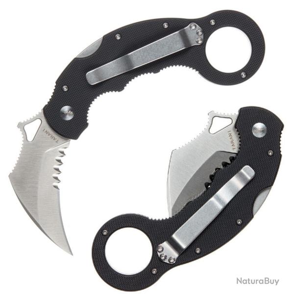 Couteau High Desert Blade Works Tarani Journeyman Lame Karambit Acier D2 Manche G10 Black HDTJEDCBKB