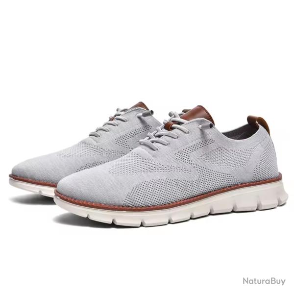 Baskets Homme �t� 2024 - Grande Taille, Respirantes, Chasse, Randonn�e, P�che, Confortable - Grises