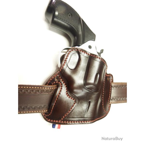 ETUI CUIR pour REV 2p, 3p ... (fabrication entreprise artisanale fran�aise )