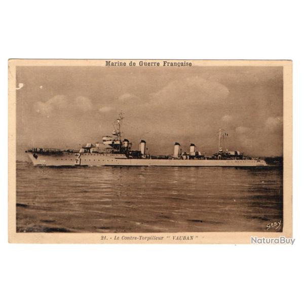 CPA- Marine de Guerre Fran�aise -Le Contre-Torpilleur "VAUBAN" N�139