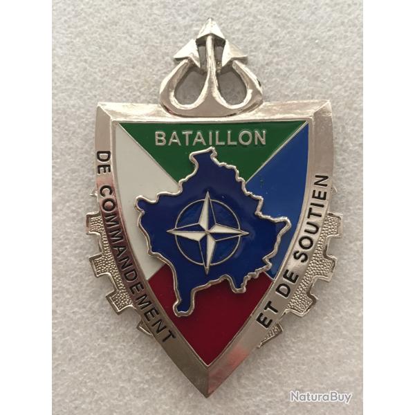 GRAND Insigne a identifier arm�e ? Bataillon de Commandement et de Soutien . Jamais Seul