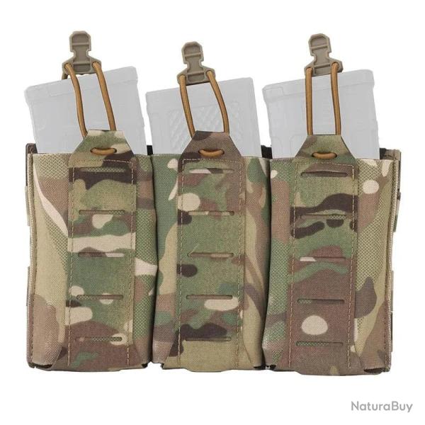 Pochette chargeur triple 5,56 et 7,62 HDIRXG - Multicam