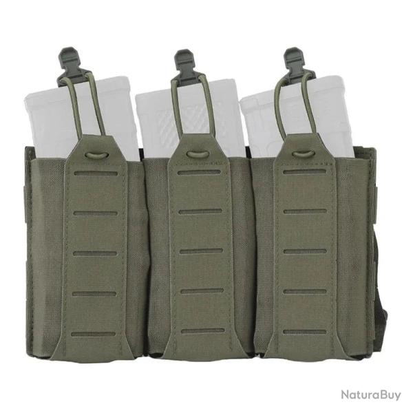 Pochette chargeur triple 5,56 et 7,62 HDIRXG - Vert arm�e