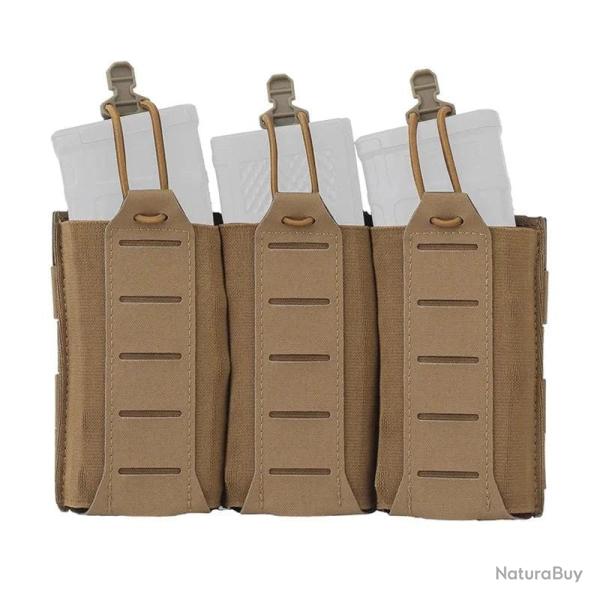 Pochette chargeur triple 5,56 et 7,62 HDIRXG - Marron