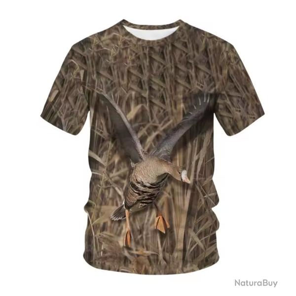 SUPER TOP ENCHERE T-shirt Chasse 3D Motif au Choix