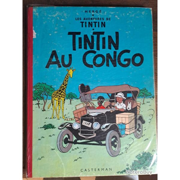 Bd tintin au congo de 1956