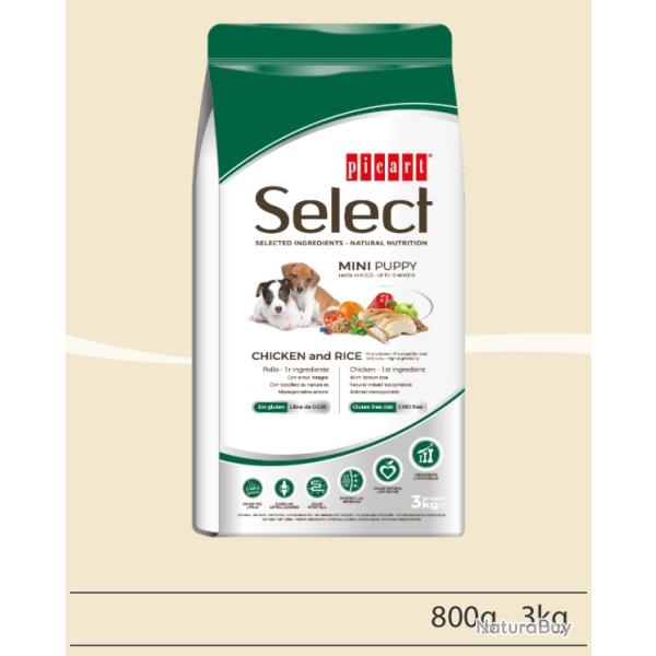 Croquettes Select Mini Pupy CHICKEN and rice 3 kg
