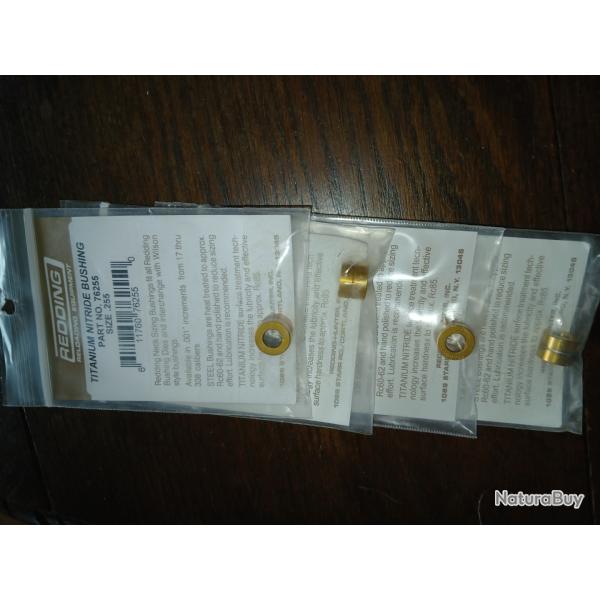 5 Bushing Redding .255 / .256 / .257 / .258 / .259 titane nitride