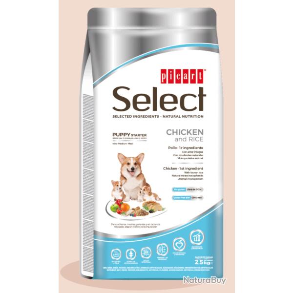 Croquettes Select Pupy Starter CHICKEN AND Rice 2,5 kg