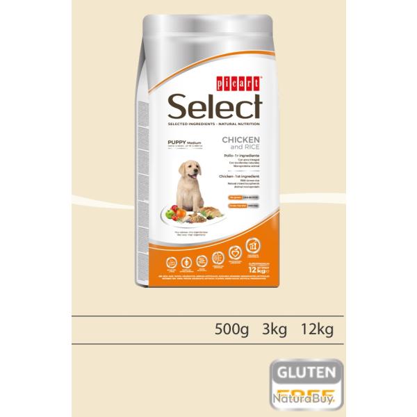 Croquettes Select Pupy m�dium chicken AND Rice 3 kg