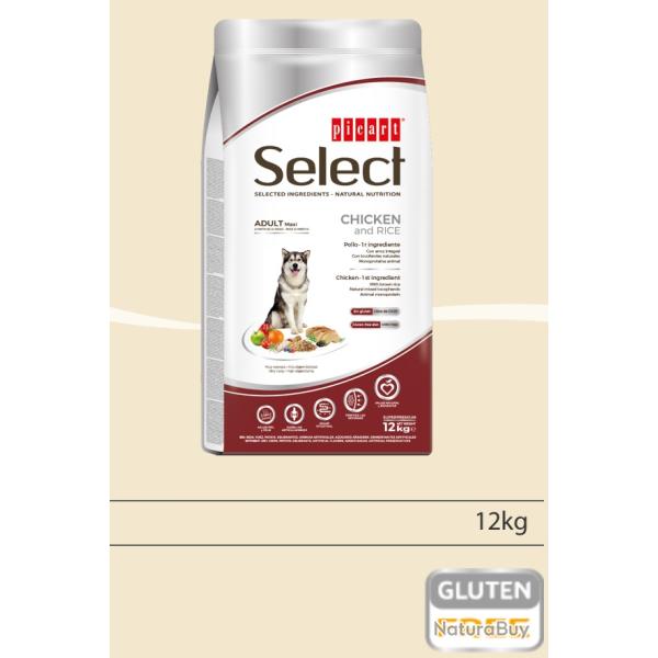 Croquettes Select Adult Maxi chicken AND Rice 12 kg