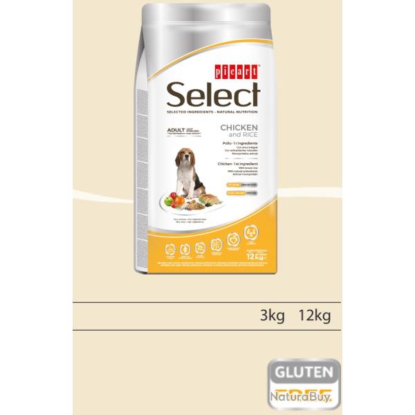 Croquettes Select Adult Light STERELISED chicken AND Rice 12 kg