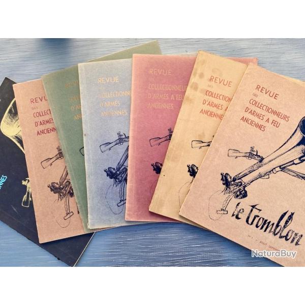 S�rie compl�te des 7 num�ros de la revue � Le Tromblon � de Jean Ren� Clergeau