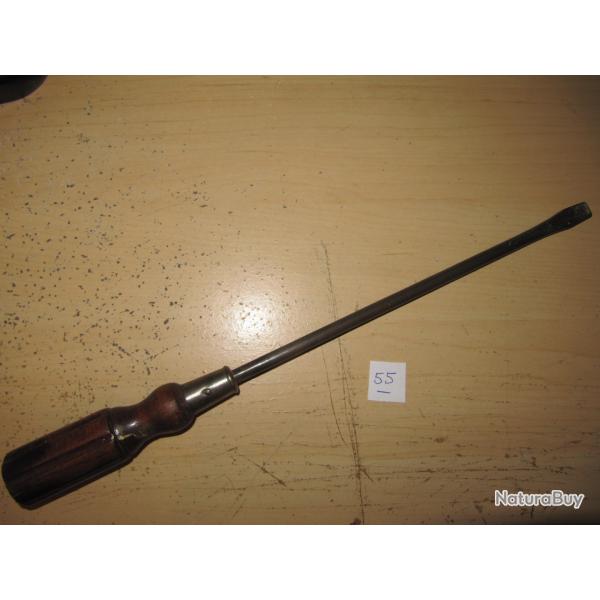 Tournevis long  pour crosse bout plat -(repT55)