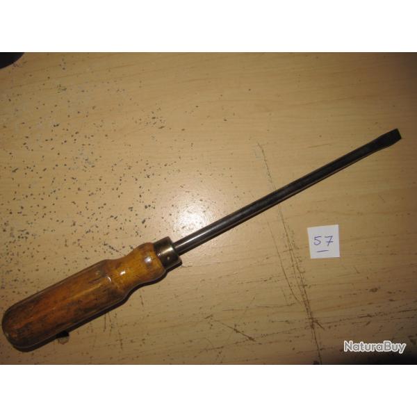 Tournevis long  pour crosse bout plat -(repT57)