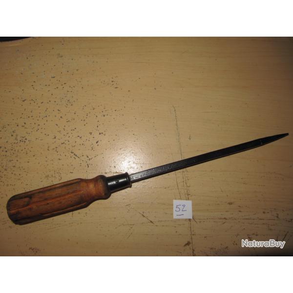 Tournevis long pour crosse bout plat -(repT52)