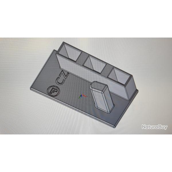 Stand / Support / Pr�sentoir pour pistolet CZ SHADOW 2 / CZ 75 SP01 + 3 chargeurs