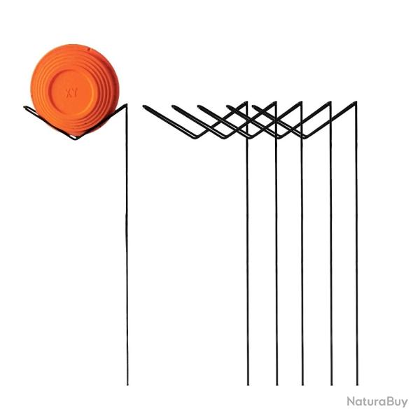 Support pour plateau cible d'argile - 6 pices