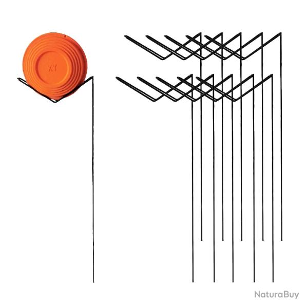 Support pour plateau cible d'argile - 12 pices