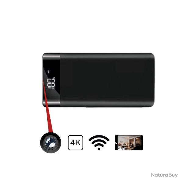 Batterie cam�ra espion 4K avec Wi-Fi int�gr� - Autonomie prolong�e