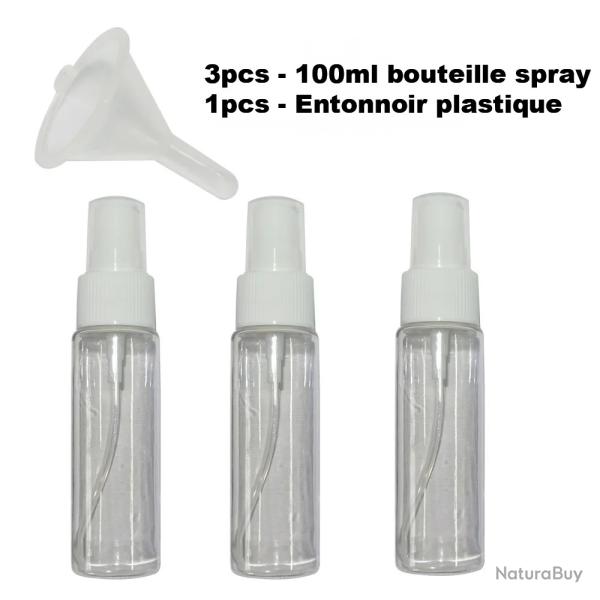 Spray pulv�risateur huile avec entonnoir - 100mL - 3 pi�ces