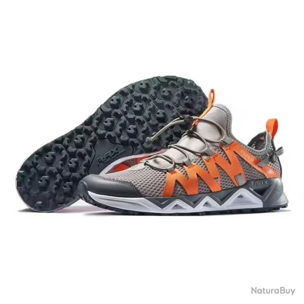 Chaussures d'eau respirantes  schage rapide unisexes - Pche, Antidrapantes, semelle PU perfore