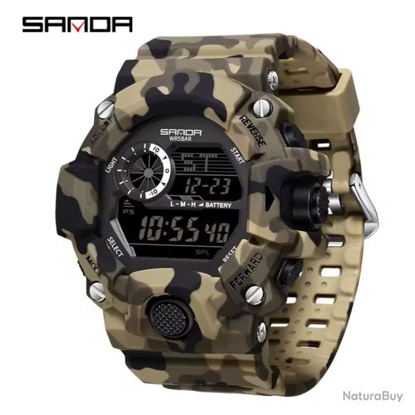 ENCHERE Montre ARMY Camouflage Militaire