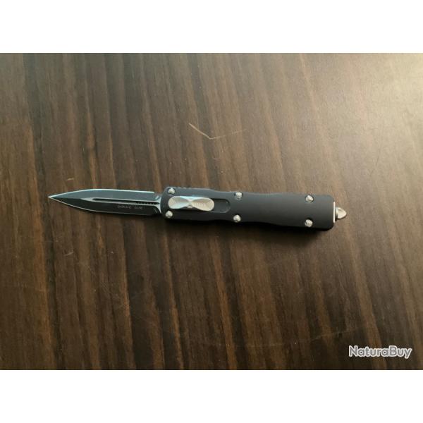 VEND COUTEAU MICROTEC DIRAC D/E BLACK MANCHE BLACK