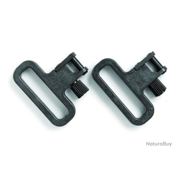 Jeu de 2 boucles Uncle Mike's bronzees normes militaires 3.18cm