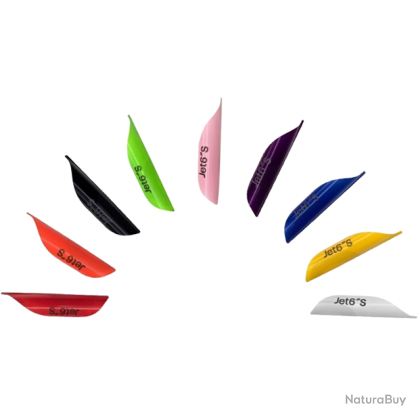 Plumes de fl�che JET6  Archery Vane 2023 version S - Vert / Droitier