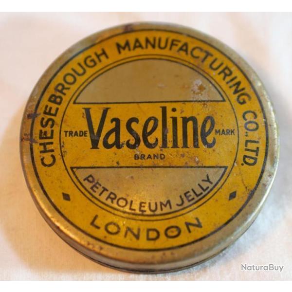 1 boite vaseline britannique haute qualit ANCIENNE 1944 meilleure vaseline entretien arme ANN5