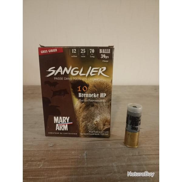 Cartouche balle cal 12/70, MARY ARM Brenneke HP