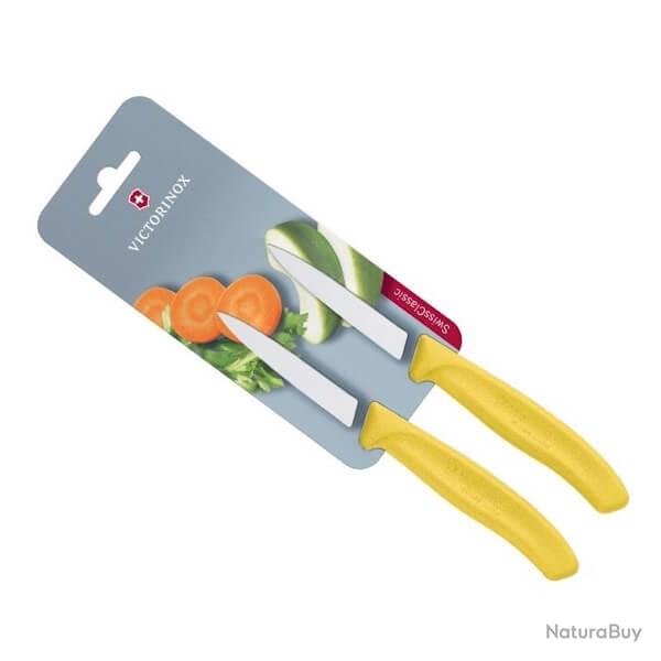 6.7606.L118B 2 couteaux d'office Flashy Victorinox Swiss Classic