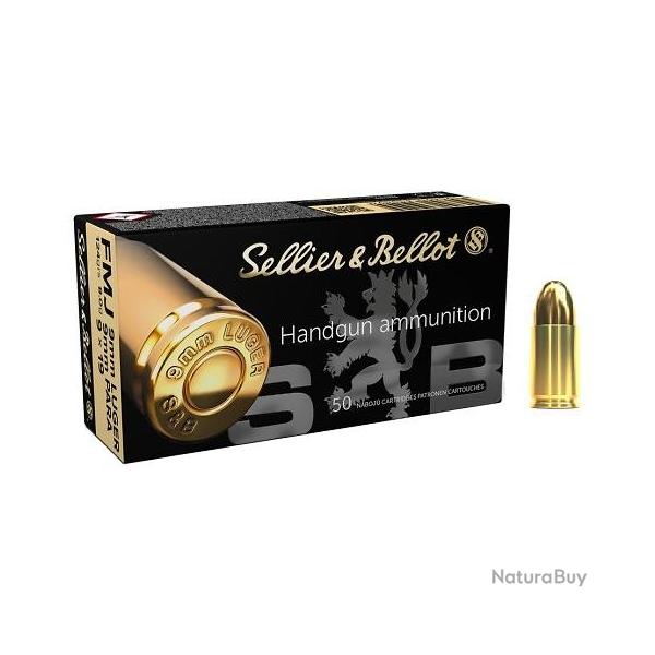MUNITIONS SELLIER BELLOT 9X19 124GR FMJ X50