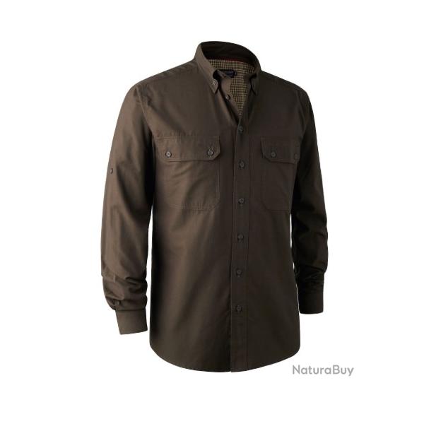 WAHOO - Chemise DEERHUNTER REYBURN BAMBOO Verte khaki