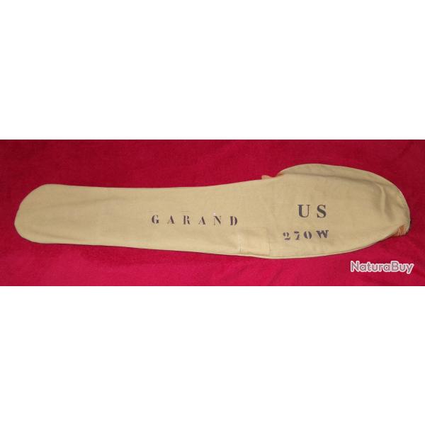 HOUSSE - FUSIL GARAND US - REPRODUCTION (TWEEDIES 1943) TOILE - MARQUAGES GARAND + 270W - OCCASION