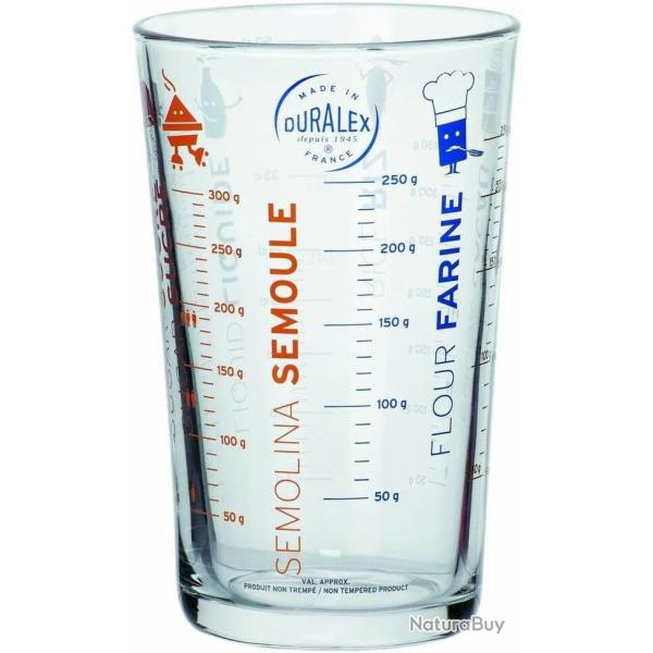 Verre doseur professionnel (Verre tremp�) 58 CLITRES GRADU� TRANSPARENT DURALEX