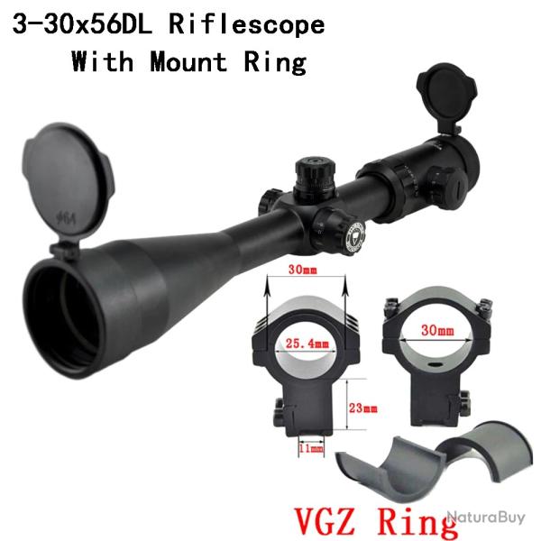 Visionking Power-Lunette de vise de chasse VS3-30x56DL With 11mm High Ring LIVRAISON GRATUITE