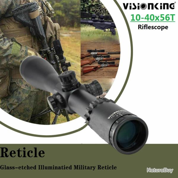 Visionking Power-Lunette de vise de chasse objectif 4.2 Cal, 10-40x56 LIVRAISON GRATUITE