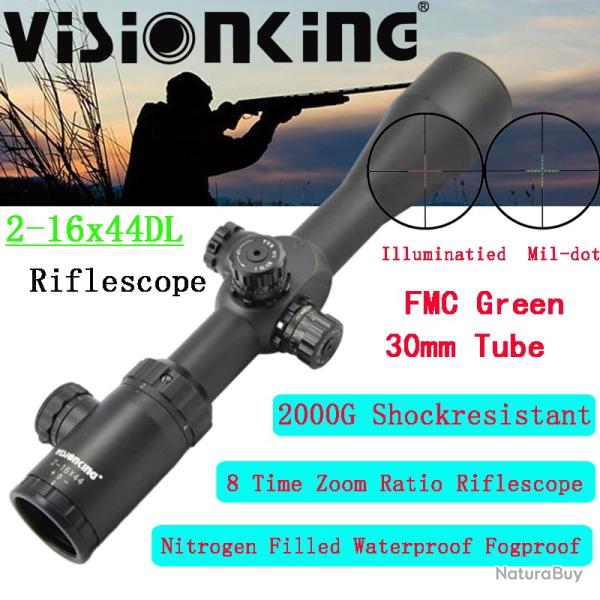 Visionking lunette de vise illumine mise au point latrale 2-16x44 Scope