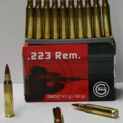 CARTOUCHE GECO 63GR FMJ CAL. 223REM X50