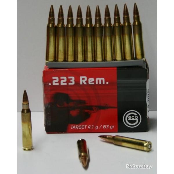 CARTOUCHE GECO 63GR FMJ CAL. 223REM X50