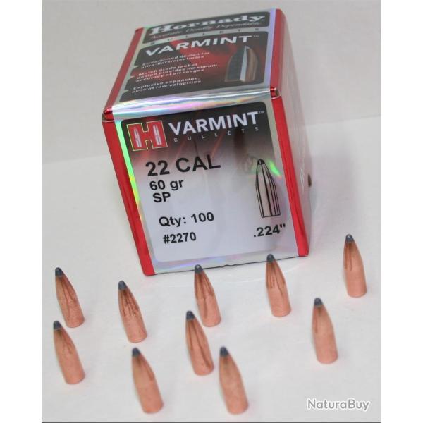 OGIVE HORNADY 2270 CAL. 22 SP 60GR X100