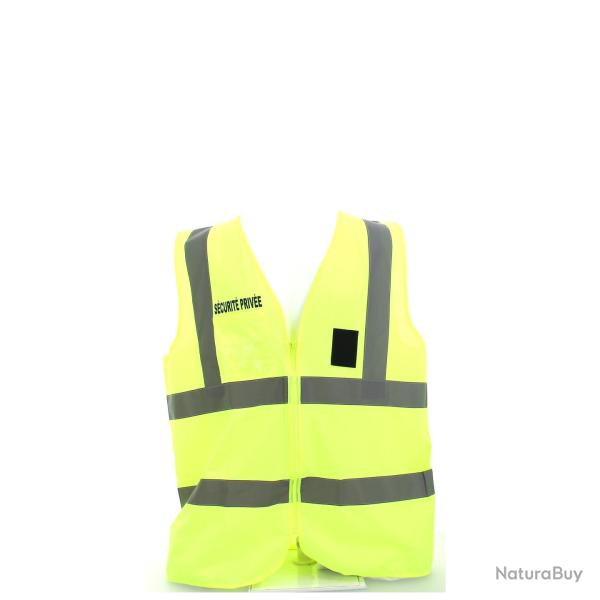 Gilet "S�curit� Priv�e" Jaune / Orange / Noir EN 471 Orange T1 ,S/M