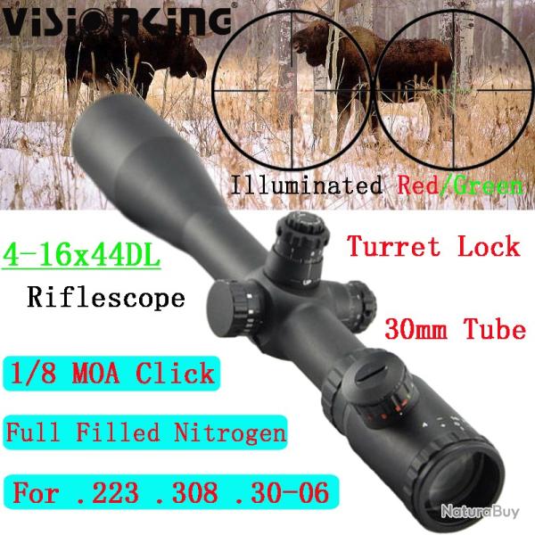 Visionking lunette de vis�e illumin�e 4-16x44 Scope LIVRAISON GRATUITE