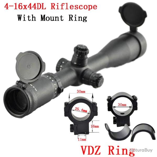 Visionking lunette de vis�e illumin�e 4-16x44 With 11mm Low Ring LIVRAISON GRATUITE