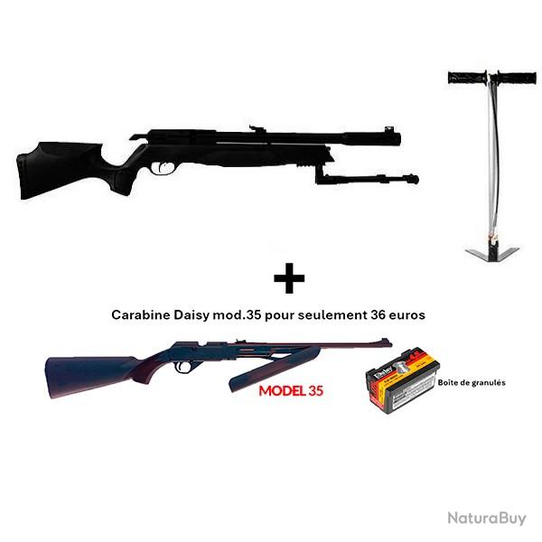 PACK COMBIN ! PACK-11 Carabine Arrow Gamo  5,5 mm + Carabine PCP  pompe Daisy mod. 35 Cal. 4,5 mm