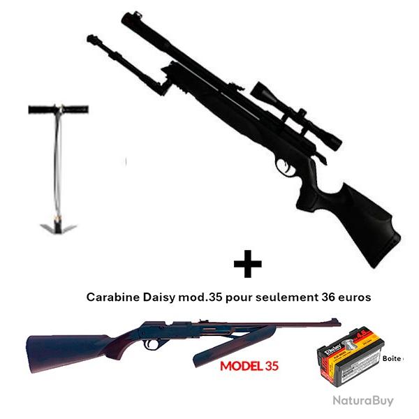 PACK COMBIN� ! PACK-13 Carabine Arrow Gamo  4,5 mm + Carabine PCP � pompe Daisy mod. 35 Cal. 4,5 mm